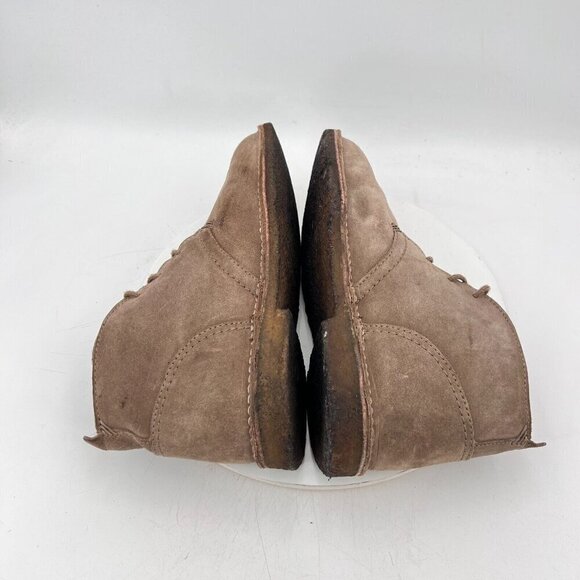 LL Bean Men Size 11 Medium Brown Tan Suede Lace Up Ankle Chukka Boot - Picture 8 of 14